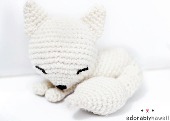 Kawaii Sleepy Fox Amigurumi Plush Doll Toy  - PRE ORDER