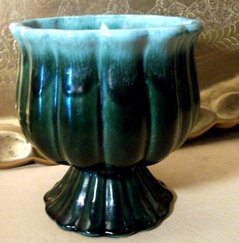 USA Hull Pottery Old Vintage Early Art Planter Pedestal Vase Compote Dishes