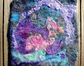 Felted Fiber Art Wall Hanging "Cave"