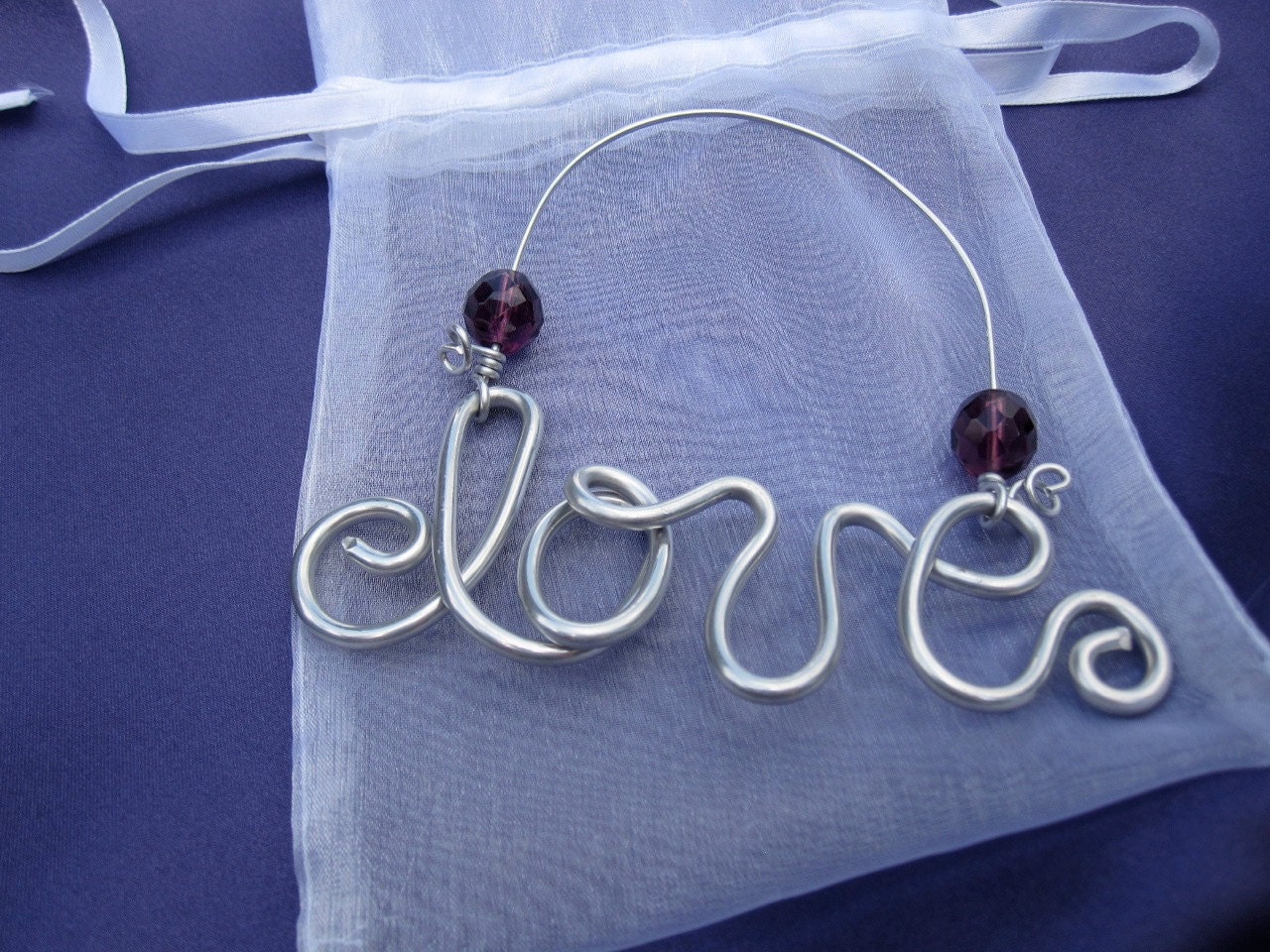 Love Ornament Wedding Favor With Beads