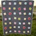 QUILT, Wonky Square Baby Crib Girl Quilt