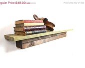 ON SALE Hand Made Floating Shelf made from repurposed wood... Handmade by Tangleandfold
