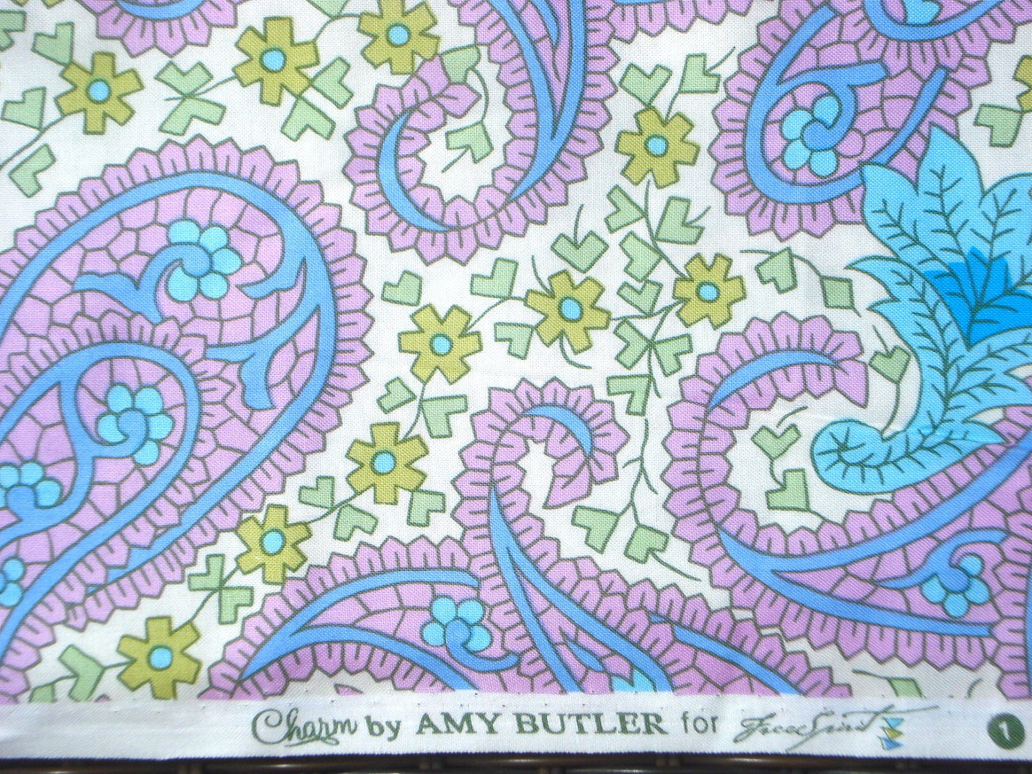 Green Paisley Fabric