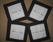 Embroidered Cocktail Napkins