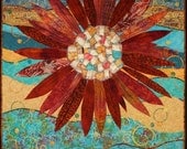 Handmade Art Quilt - Flowerburst