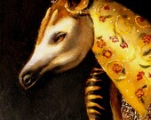 Model of Propriety - Okapi - Original oil by Olivia Beaumont