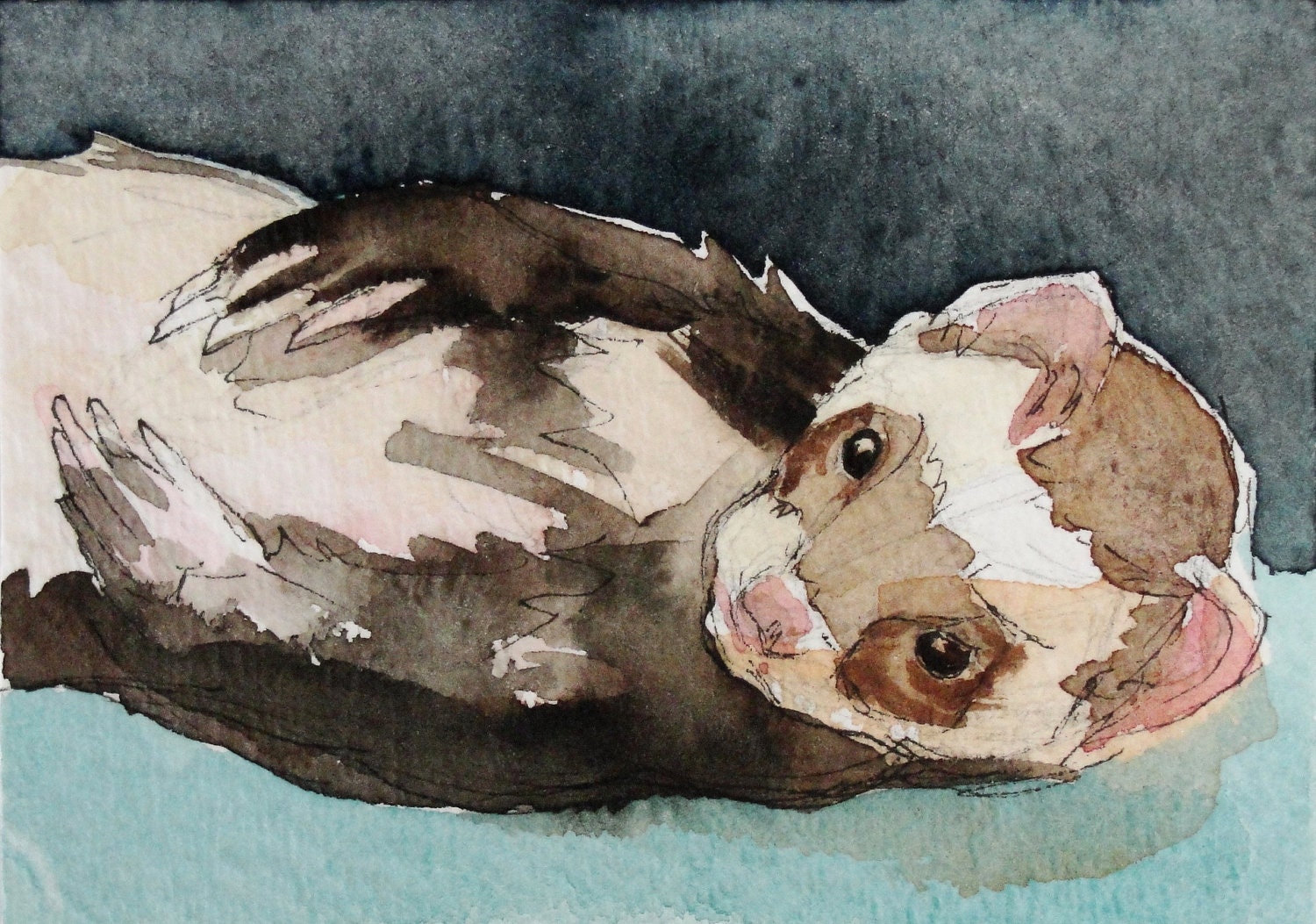 Pet Portrait - Tiny Wallet Size ACEO