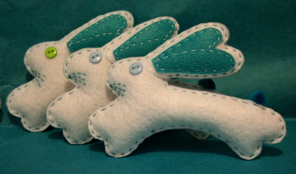 White Rabbit Felt Friends