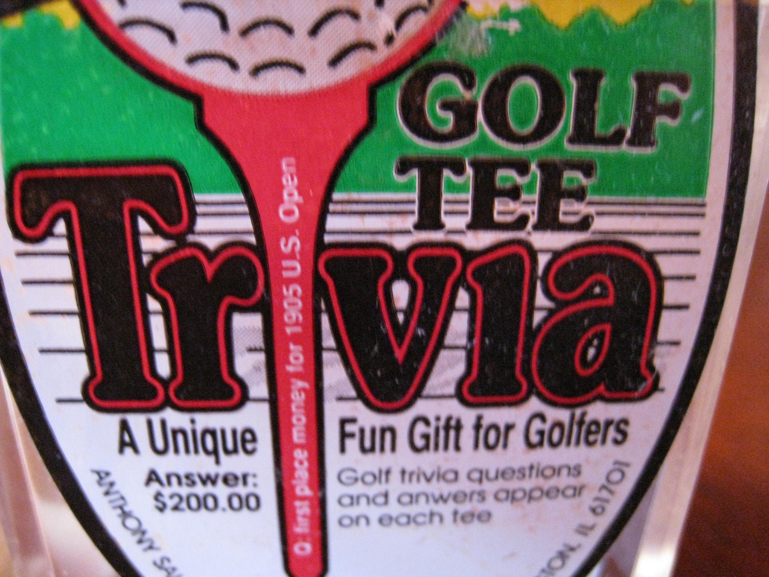 Golf Trivia Game Vintage Never Opened