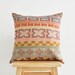 Beige Thani Hand- stitched tribal cotton pillow cover