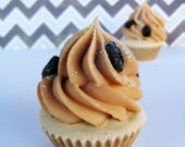 Mocha Almond Mini Cupcake Soap party favor, birthday party favor, baby shower favor