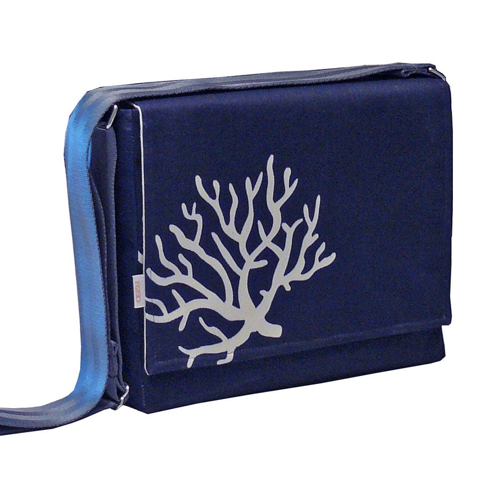 iPad Messenger Bag Padded - Blue Bag