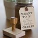 Meant to Bee Wedding Favor Tags Shower Favor Vintage Wedding Custom Personalized Calligraphy Stamp for Honey Jars or Wedding Treats