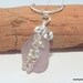Sea Glass RARE Pink Beachglass Embellished Necklace
