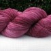 SALE Hand Dyed Superwash Merino Lace Yarn, Burgundy Colorway, 980 Yards
