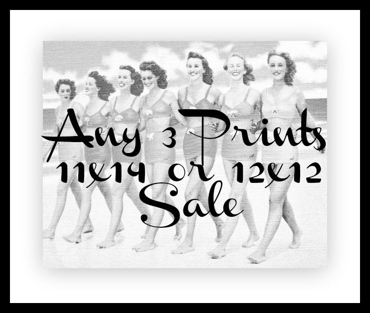 Beach Photography SALE Any 3 11x14 or 12x12 Prints  - You Choose  - Beach House Decor -  beach lover gift Nostalgia