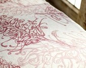 Hand-printed linen fabric by Ink & Spindle - Grevillea in Portello (1/2 metre)