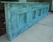 King Size Headboard, Wall Mount, Primitive Fireplace Mantle Shelf, YOU CHOOSE COLOR