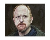 Louis CK Print from original oil painting by Cara & Louie - 13x19in