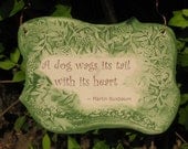 Martin Buxbaum Dog Quote Ceramic Plaque
