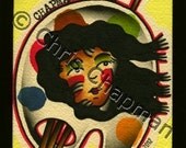 Painting Lady Tattoo Flash