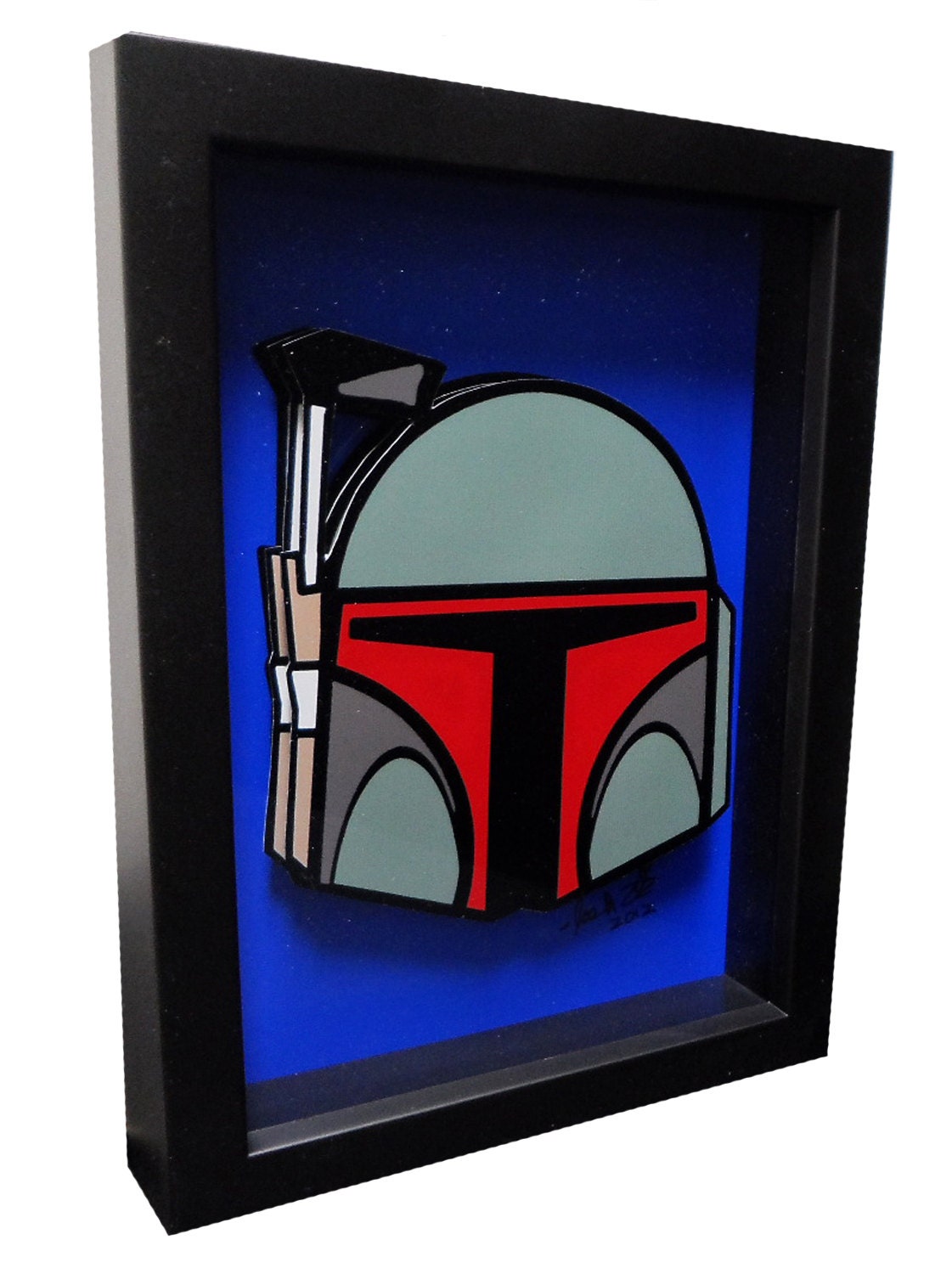Star Wars Print of Star Wars Art Set of Boba Fett R2D2 and C-3PO 3D Pop Artwork Droid Art