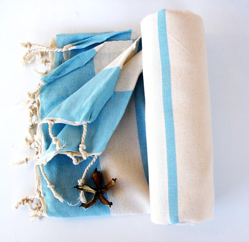 Blue NATURAL Cotton Eco Friendly PESHTEMAL Bath Beach Towel High Quality Turkish Cotton Bath,Beach,Spa,Yoga,Pool Towel