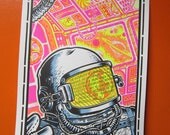 Drugs, Space, and Carl Sagan screen print