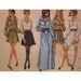Vintage 1960s Dress Pattern, Fitted Bodice, Mini Skirt, Open Neck Collar, Raglan Sleeves, Butterick No. 5614 Size 12 (Bust 34" 87cm)