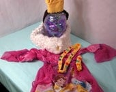 Princess Costume Dress up Kit size 4 with Crown, Jewels and Fur Stole