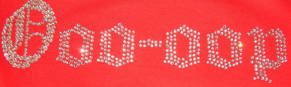 DELTA SIGMA THETA Sorority  "Ooo-oop" Rhinestone Iron-On