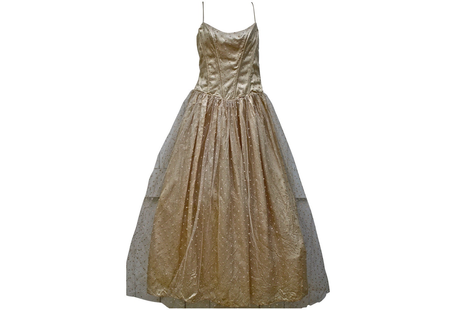 Gunne Sax Tea Stained Wedding Dress