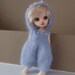 PDF Knitting Pattern for Fuzzy Romper and Pixie Hat for Lati Yellow and Pukifee