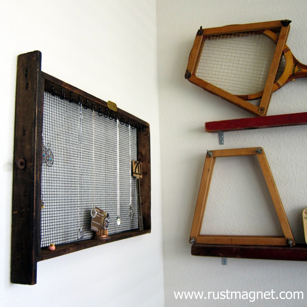 Made by Rust Magnet: Jewelry Display from Reclaimed Materials