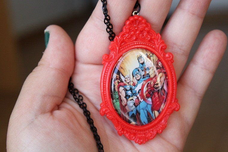The Avengers - Superhero Necklace - Marvel Comic Jewelry