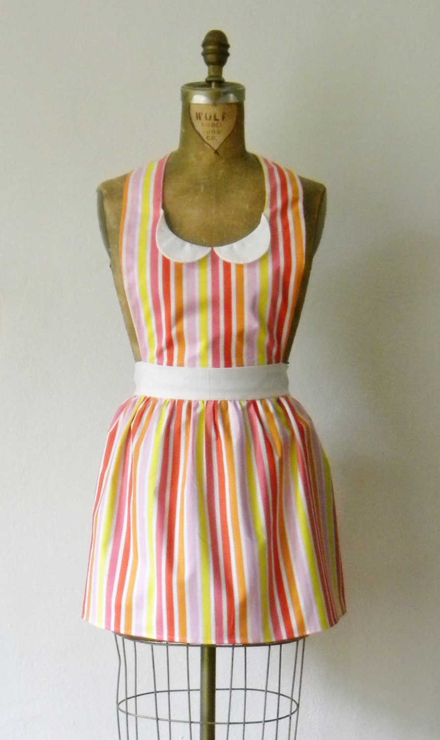 Womens Retro Gidget Full Apron Candy Striper