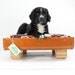 Large Upcycled Samsonite Suitcase Pet Bed - Handmade Wood Legs