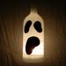 Spooky Halloween Ghost Wine Bottle Hanging Lantern Candle Holder Decor