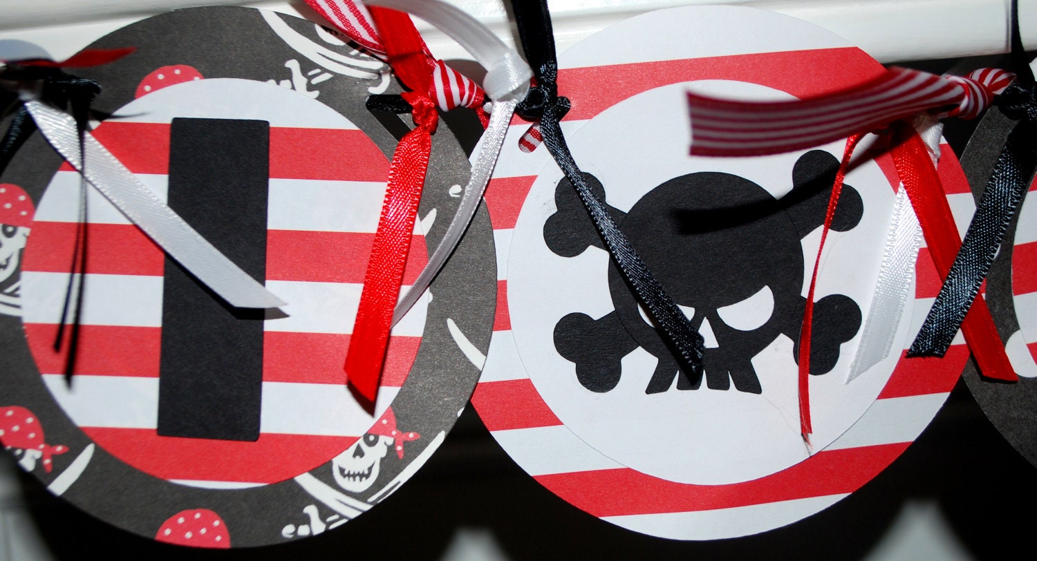 Pirate Party Highchair Banner - Personalization Available