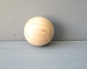 Wooden Ball 3" Unfinished For Doll Parts Craft Projects
