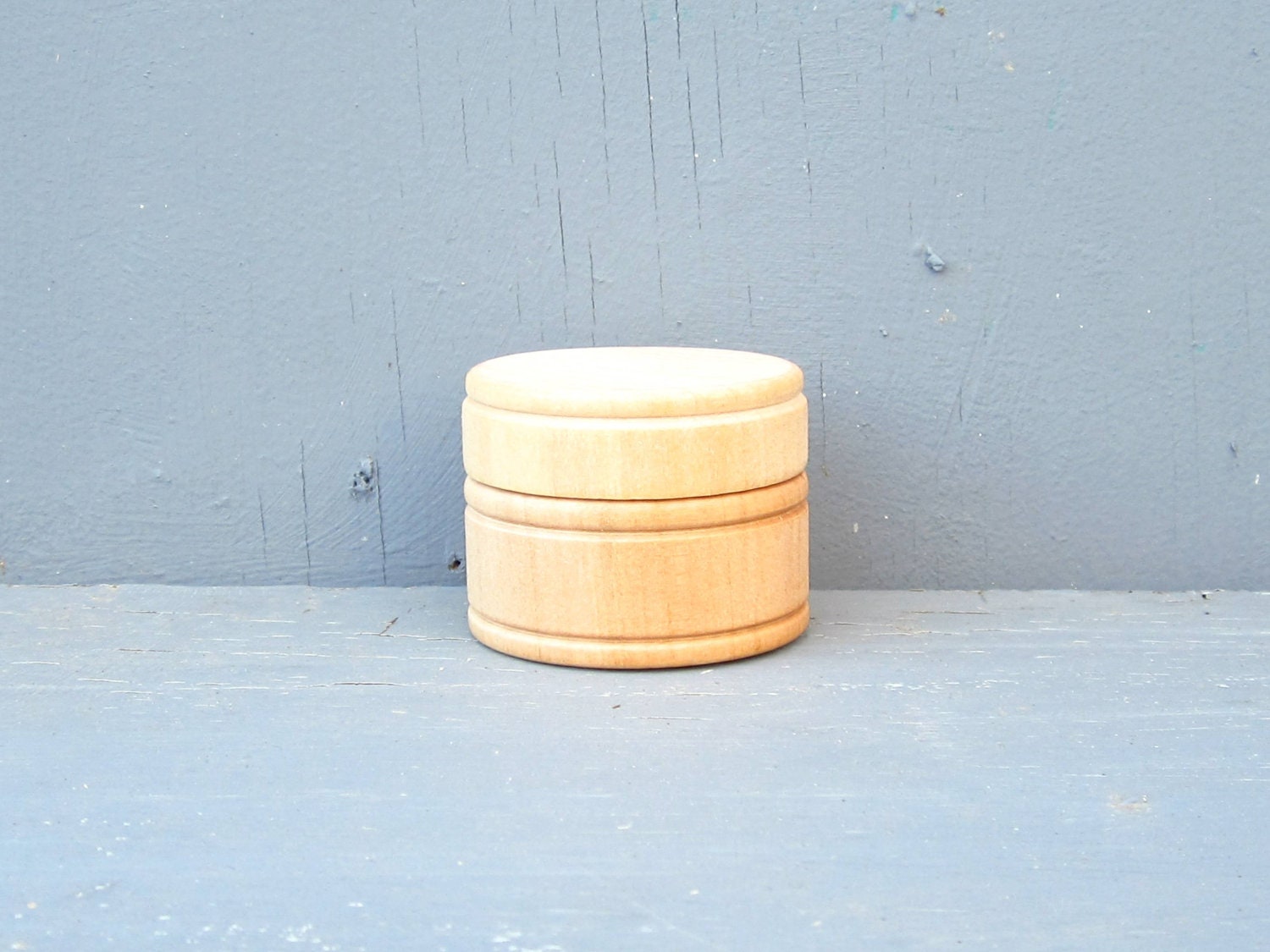 Wooden Box Unfinished Trinket Box Jewelry Box Powder Box - Lot Of 2