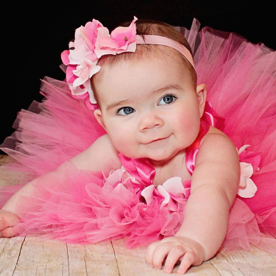 Pink Tutu Dress, Baby Tutu Dress, Flower Girl Dress, Newborn Tutu Up to 12 Months