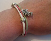 Holiday Palm Tree Suede Bracelet