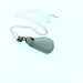 Grey Sea Glass Pendant with silver 925 chain