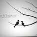Wedding Guest Book Tree. Original Thumb Print Painting/Illustration- Cherry Blossom Branches