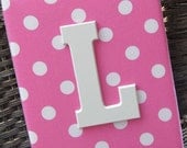 Wall Letters, Pink and White Nursery, Green and Pink Nursery, 8x10, Framed Monogram, Baby Nursery, Painted Letters,Letters, Personalized