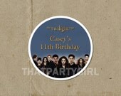 Twilight Breaking Dawn 2 Birthday Party Treat Bag Labels