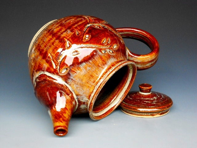 Honey Brown Teapot A