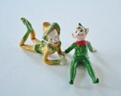 vintage ceramic elves