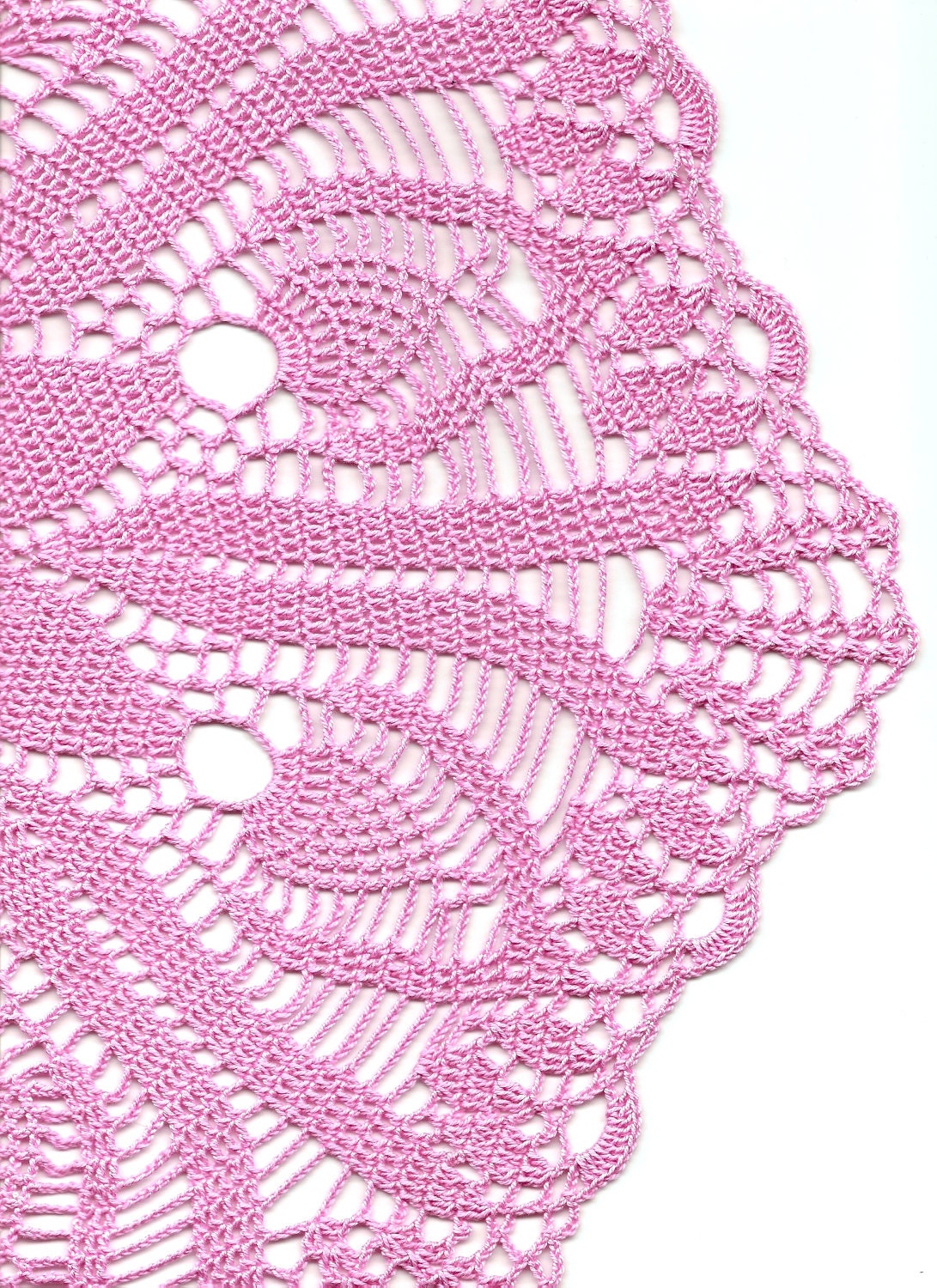 Crochet doily, lace doily, table decoration, crocheted place mat, center piece,doily tablecloth, table runner, napkin, pink